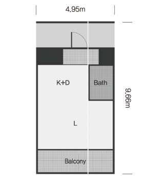 Apartment house (LH type), Steel, Concrete, 26㎡ image