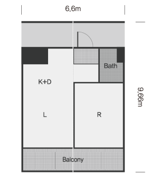 Apartment house (LH type), Steel, Concrete, 34㎡ image